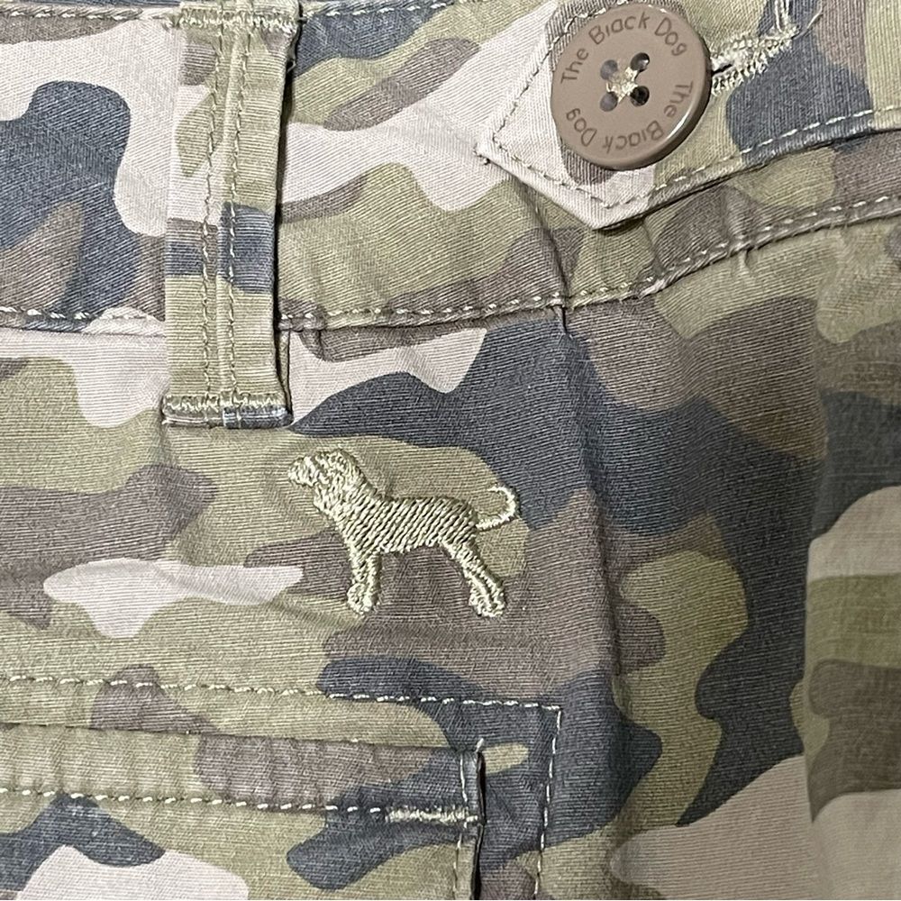The Black Dog Camouflage Cargo Skirt Camo Straight Cotton Pockets Casual Women S - Picture 13 of 15
